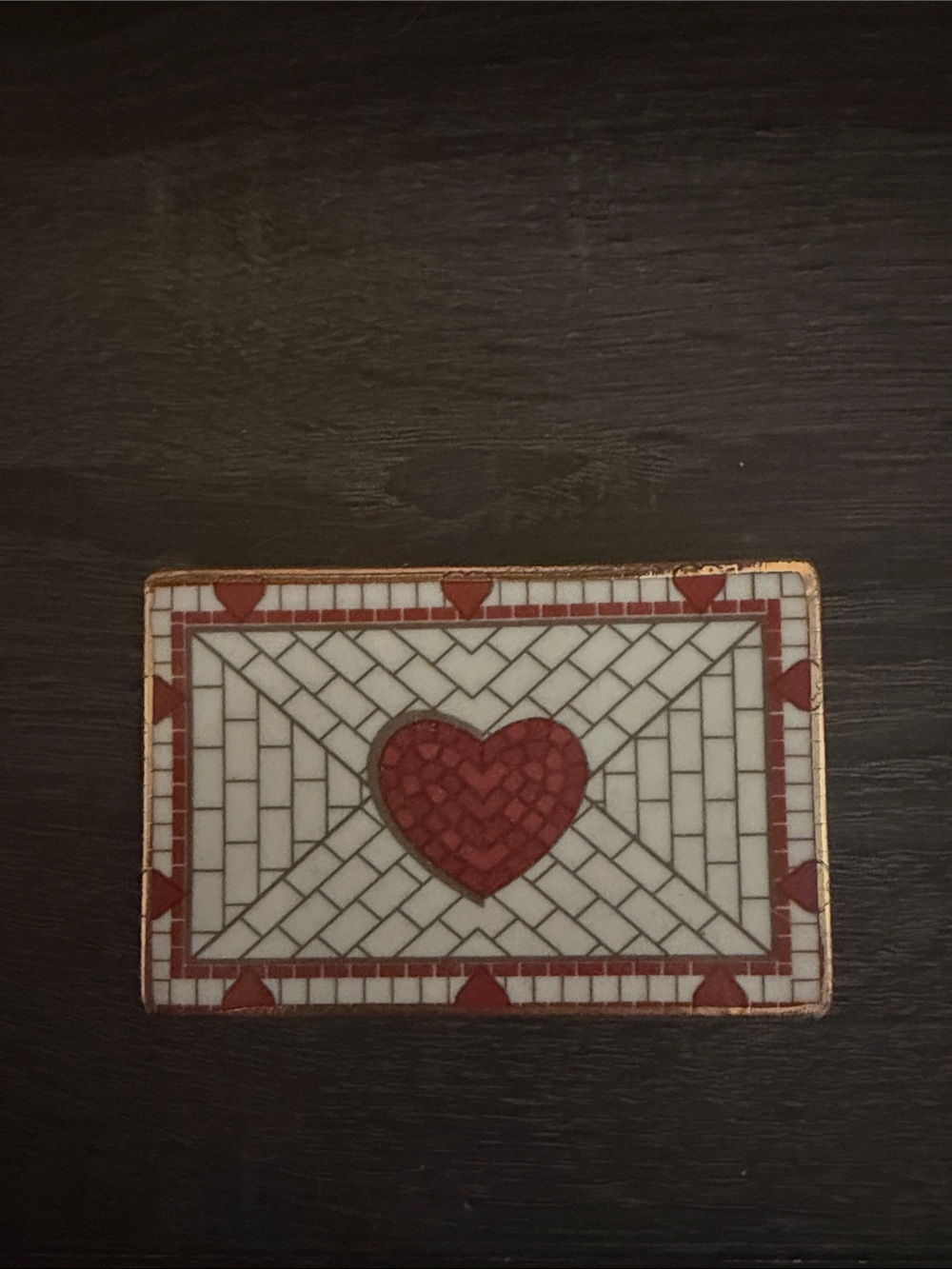Anthropologie Bistro Tile Trinket Box